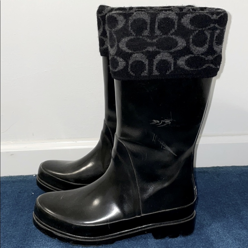 Coach rain boots